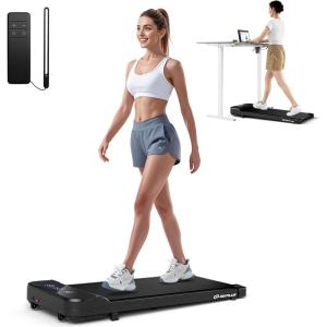 imageGoplus Walking Pad Under Desk Treadmill with Remote Control ampamp LED Display 3 Countdown Modes 064 MPH Jogging Machine Portable Treadmills for Home Small Office No Assembly