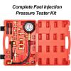 imageGoplus 0140PSI Fuel Injection Pressure Tester Kit Professional Pressure Gauge Test Set wConvenient Case for Trucks Cars ATVs 10 Bar