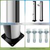 imageGoplus 10 Gallon Solar Heated Outdoor Shower 72 FT Freestanding Garden Pool Shower with Rotating Shower Head Temperature Adjustment ampamp Foot Shower for Outside Backyard Beach SilverSilver