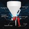 imageGoplus 145 Gallon Air Texture Gun Drywall Texture Sprayer with 3 Nozzle 40mm 60mm 80mm Air Hopper Spray Gun Perfect for Orange Peel Stucco Mud Knockdown Popcorn Ceiling