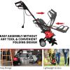 imageGoplus 14Inch 10 Amp Corded Electric Tiller and Cultivator Powerful Tillers w 9Inch Tilling Depth 4 Tines Rototillers Tool for Garden Lawn Soil Digging 14Inch14Inch