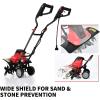 imageGoplus 14Inch 10 Amp Corded Electric Tiller and Cultivator Powerful Tillers w 9Inch Tilling Depth 4 Tines Rototillers Tool for Garden Lawn Soil Digging 14Inch17Inch