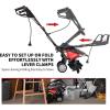 imageGoplus 14Inch 10 Amp Corded Electric Tiller and Cultivator Powerful Tillers w 9Inch Tilling Depth 4 Tines Rototillers Tool for Garden Lawn Soil Digging 14Inch17Inch