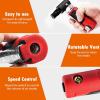 imageGoplus 14inch Angle Air Die Grinder 20000 RPM Free Speed w 14quot 18quot Collets and 2 Wrenches RedBlack