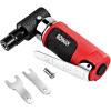 imageGoplus 14inch Angle Air Die Grinder 20000 RPM Free Speed w 14quot 18quot Collets and 2 Wrenches RedBlack