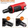 imageGoplus 14inch Compact Straight Air Die Grinder 25000 RPM Free Speed w 14quot 18quot Collets and 2 Wrenches RedBlack