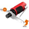 imageGoplus 14inch Compact Straight Air Die Grinder 25000 RPM Free Speed w 14quot 18quot Collets and 2 Wrenches RedBlack