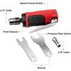 imageGoplus 14inch Compact Straight Air Die Grinder 25000 RPM Free Speed w 14quot 18quot Collets and 2 Wrenches RedBlack