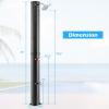 imageGoplus 159 Gallon Solar Heated Outdoor Shower 75 FT Freestanding Outdoor Shower with Shower Head and Foot Shower Tap for Outdoor Backyard Poolside Beach Pool Garden Black
