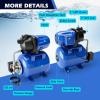 imageGoplus 16HP Shallow Well Pump with Pressure Tank 1000GPH5Gal Automatic Water Booster Jet Pump for Water Supply System Irrigation Water Pump for Home Garden ampamp Lawn 1200W BlueBlue