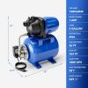imageGoplus 16HP Shallow Well Pump with Pressure Tank 1000GPH5Gal Automatic Water Booster Jet Pump for Water Supply System Irrigation Water Pump for Home Garden ampamp Lawn 1200W BlueBlue