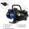 imageGoplus 16HP Well Water Pump Home Garden Irrigation Booster Jet Pump 1000GPH 1200W Black