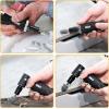 imageGoplus 2PCS Air Die Grinder Set StraightAngled Air Die Grinder Kit with 14 and 18 Collets Compact Air Power Die Grinder for Grinding Chamfering Polishing 2PCS Air Die Grinder Set