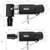 imageGoplus 2PCS Air Die Grinder Set StraightAngled Air Die Grinder Kit with 14 and 18 Collets Compact Air Power Die Grinder for Grinding Chamfering Polishing 2PCS Air Die Grinder Set