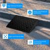 imageGoplus 2PCS Rubber Car Curb Ramps Portable Lightweight Threshold Ramp Set Heavy Duty Loading Ramp Slope Motorcycle Pad for Driveway Sidewalk Loading Dock 5quot Rise Black5 Rise