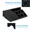imageGoplus 2PCS Rubber Car Curb Ramps Portable Lightweight Threshold Ramp Set Heavy Duty Loading Ramp Slope Motorcycle Pad for Driveway Sidewalk Loading Dock 5quot Rise Black5 Rise