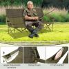 imageGoplus 3 Person Camping Chair for Adults Low Outdoor Folding Oversized Couch Chair wCup Holders ampamp Thick Padding HeavyDuty Lawn Chair for Beach Picnic Travel Supports 900 LBS 3Person SeatGreen
