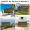 imageGoplus 3 Person Camping Chair for Adults Low Outdoor Folding Oversized Couch Chair wCup Holders ampamp Thick Padding HeavyDuty Lawn Chair for Beach Picnic Travel Supports 900 LBS 3Person SeatGreen