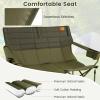 imageGoplus 3 Person Camping Chair for Adults Low Outdoor Folding Oversized Couch Chair wCup Holders ampamp Thick Padding HeavyDuty Lawn Chair for Beach Picnic Travel Supports 900 LBS 3Person SeatGreen