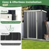 imageGoplus 38 x 28 FT Storage Shed Outdoor AllWeather Steel Utility Storage House wLockable Door Snapon Arrow Leaning Organizer Bike Tool Garden Sheds for Yard Lawn Patio