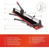 imageGoplus 48 Inch Tile Cutter Manual Tile Cutter Tool for Porcelain Floor Tile Cutter with Tungsten Carbide Cutting Wheel Removable Scale and 4 Adjustable Brackets Ceramic Tile Cutter48 Inch