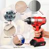 imageGoplus 4Tool Combo Kit 18V LithiumIon 12quot Cordless Drill Driver 14quot Impact Driver Reciprocating Saw and LED Flashlight Suitable for Wood Tile Steel and Brick Wall