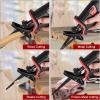 imageGoplus 4Tool Combo Kit 18V LithiumIon 12quot Cordless Drill Driver 14quot Impact Driver Reciprocating Saw and LED Flashlight Suitable for Wood Tile Steel and Brick Wall