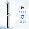 imageGoplus 53 Gallon Solar Heated Outdoor Shower 72 FT Freestanding Garden Shower with 360 Swivel Shower Head ampamp Temperature Adjustment for Poolside Backyard Beach StraightStraight