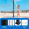 imageGoplus 53 Gallon Solar Heated Outdoor Shower 72 FT Freestanding Garden Shower with 360 Swivel Shower Head ampamp Temperature Adjustment for Poolside Backyard Beach StraightStraight