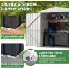 imageGoplus 68 x 38 FT Metal Storage Shed AllWeather Galvanized Utility House wLockable Door Easy SnapOn Sheds ampamp Outdoor Storage for Garden Back Yard Lawn ampamp Patio68 x 38 FT