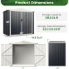 imageGoplus 68 x 38 FT Metal Storage Shed AllWeather Galvanized Utility House wLockable Door Easy SnapOn Sheds ampamp Outdoor Storage for Garden Back Yard Lawn ampamp Patio68 x 38 FT