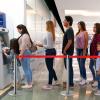 imageGoplus 6Pcs Stanchion Post Stainless Steel Stanchions with 65 Retractable Belt Posts Queue Pole 35quotHeight Crowd Control Barrier for Party Supplies RedRed
