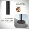imageGoplus 6Pcs Stanchions Crowd Control Barriers with 65 Retractable Belt Stainless Steel Stanchion Posts Queue Line Pole 35quot Height Easy Connect AssemblyBlack