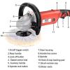 imageGoplus 7 Inch Electric Car Polisher 6 Variable Speed Buffer Waxer Sander Detail Boat wCase Basic Set