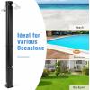 imageGoplus 93 Gallon Solar Heated Outdoor Shower 72 FT Freestanding Garden Shower with Dual Swivel Shower Heads ampamp 2 Foot Showers Adjustable Temperaturefor Poolside Backyard BeachBlack wDual Heads