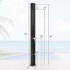 imageGoplus 93 Gallon Solar Heated Outdoor Shower 72 FT Freestanding Garden Shower with Dual Swivel Shower Heads ampamp 2 Foot Showers Adjustable Temperaturefor Poolside Backyard BeachBlack