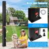 imageGoplus 93 Gallon Solar Heated Outdoor Shower 72 FT Freestanding Garden Shower with Dual Swivel Shower Heads ampamp 2 Foot Showers Adjustable Temperaturefor Poolside Backyard BeachBlack