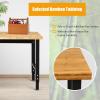 imageGoplus Adjustable Workbench 48quot 2000Lbs Bamboo Top Work Bench for Garage HeavyDuty Steel Work Table Hardwood Workstation Easy Assembly