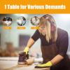 imageGoplus Adjustable Workbench 48quot 2000Lbs Bamboo Top Work Bench for Garage HeavyDuty Steel Work Table Hardwood Workstation Easy Assembly
