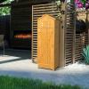 imageGoplus AllinOne Storage Shed 71quot Tall Wooden Lockable Cabinet wFoldable Work Table Vertical Utility Tool Organizer wShelves ampamp Hooks Waterproof Garden Shed for Patio Backyard