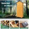 imageGoplus AllinOne Storage Shed 71quot Tall Wooden Lockable Cabinet wFoldable Work Table Vertical Utility Tool Organizer wShelves ampamp Hooks Waterproof Garden Shed for Patio Backyard