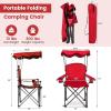 imageGoplus Camping Chair with Canopy Shade Folding Lawn Chair with Umbrella Cup Holder ampamp Carry Bag Portable Sunshade Chair for Adults for Beach Outdoor Travel Hiking Fishing BlueRed