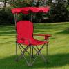 imageGoplus Camping Chair with Canopy Shade Folding Lawn Chair with Umbrella Cup Holder ampamp Carry Bag Portable Sunshade Chair for Adults for Beach Outdoor Travel Hiking Fishing BlueRed