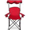 imageGoplus Camping Chair with Canopy Shade Folding Lawn Chair with Umbrella Cup Holder ampamp Carry Bag Portable Sunshade Chair for Adults for Beach Outdoor Travel Hiking Fishing BlueRed