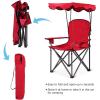 imageGoplus Camping Chair with Canopy Shade Folding Lawn Chair with Umbrella Cup Holder ampamp Carry Bag Portable Sunshade Chair for Adults for Beach Outdoor Travel Hiking Fishing BlueRed