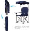 imageGoplus Camping Chair with Canopy Shade Folding Lawn Chair with Umbrella Cup Holder ampamp Carry Bag Portable Sunshade Chair for Adults for Beach Outdoor Travel Hiking Fishing BlueBlue