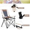 imageGoplus Camping Chairs Portable Lumbar Back Beach Chair Heightened Design for Adults wCup Holder ampamp Carrying Bag Folding Chair for Outside Fishing Hiking Picnic Lawn 330 LBS Weight Capacity2