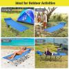 imageGoplus Camping Cot Folding Camping Bed for Adults wCarrying Bag 500 LBS Max Load Side Pocket Detachable Pillow Lightweight Portable Sleeping Cot for Home Office Hiking PicnicBlue