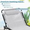 imageGoplus Chaise Lounge Chair Outdoor Folding 5Postion Beach Lounge Chair with Detachable Pillow Side Pocket Sunbathing Lounge Chair Adjustable Tanning Chair for Patio Lawn Pool YardGrey