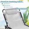 imageGoplus Chaise Lounge Chair Outdoor Folding 5Postion Beach Lounge Chair with Detachable Pillow Side Pocket Sunbathing Lounge Chair Adjustable Tanning Chair for Patio Lawn Pool YardGrey